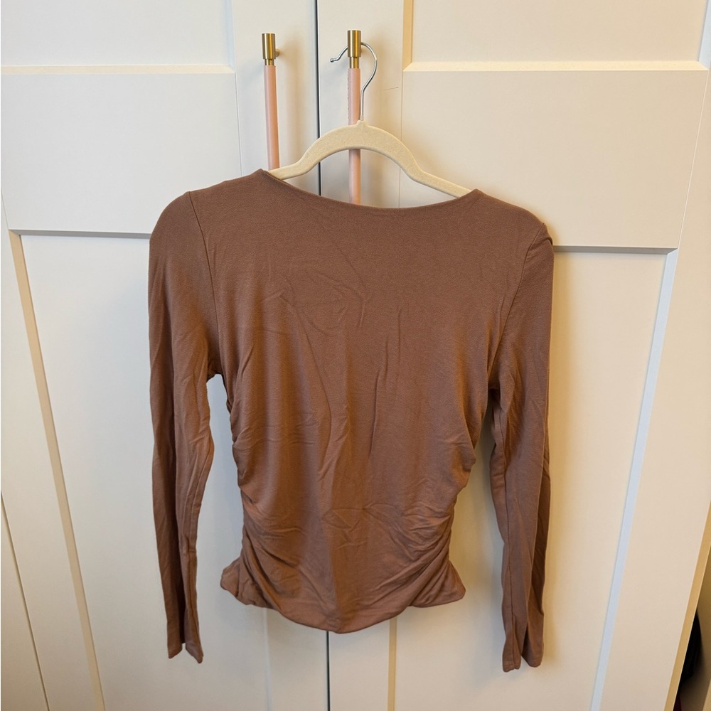 BE COOL Brown Long Sleeve Tee